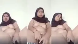 ABG Hijab Coklat Nyobain Colmek Terong