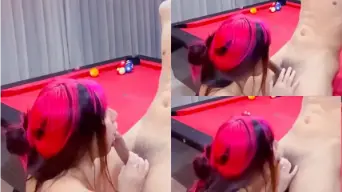 Tiktokers Ngentot di Tempat Billiard