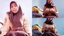 Hijab Pramuka Toket Gede Bulat Basah