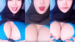 Hijab Biru ARRAZYNY Jilboobs