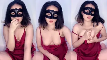 Kylaaa Cute Lingerie Merah Sexy HOT51