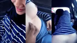 Shalisya ABG Jilbab Ngentot di Mobil