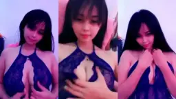 Miss Milktea Cantik Sexy Lingerie Ungu