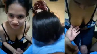 Cewe Cantik Toge Sepong Kontol Ayang